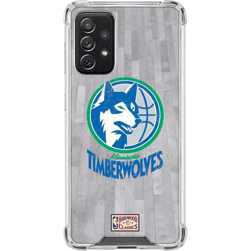 NBA Minnesota Timberwolves Hardwood Classics Galaxy A72 5G Clear Case